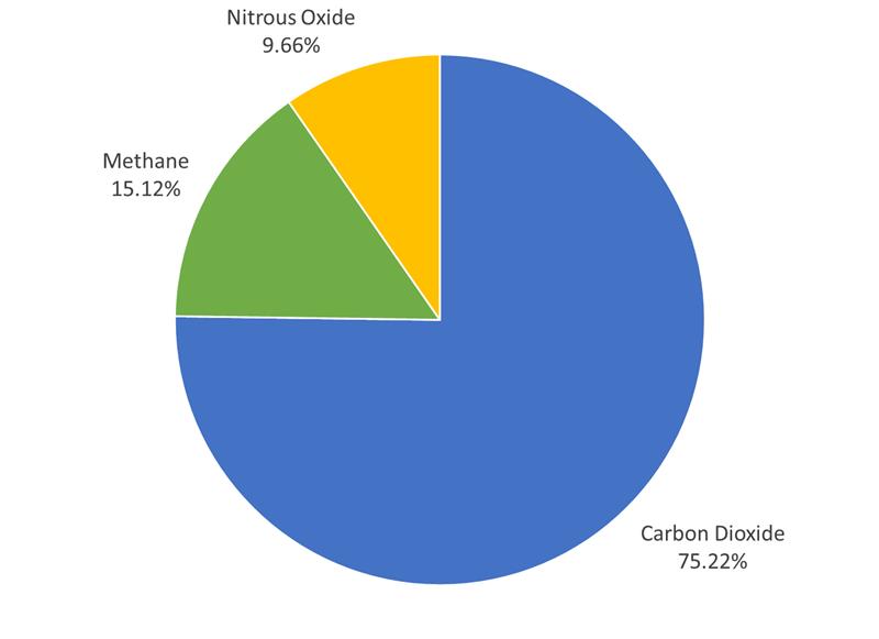 Greenhouse Gas Emissions by Gas, 2014